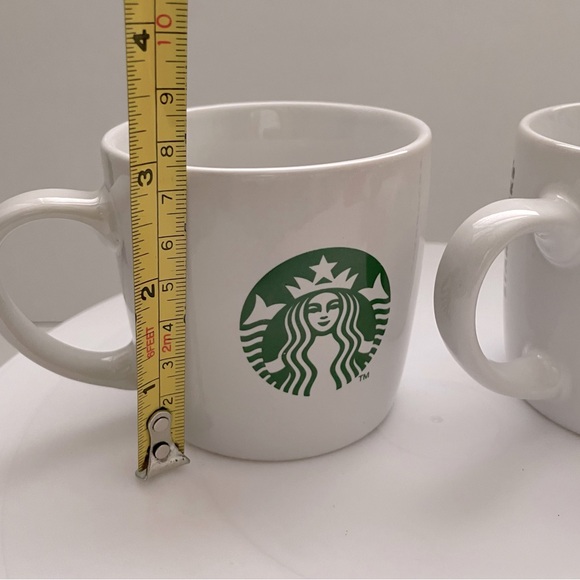 Starbucks Logo White Coffee Mug/Cups Set 7.8oz/230ml - Picture 5 of 6